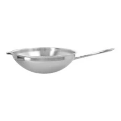 Demeyere Wok Flacher Boden 36 Cm, 18/10 Edelstahl