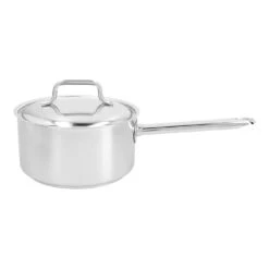 Demeyere Stieltopf Mit Deckel 18 Cm, 18/10 Edelstahl, Silber