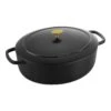 Ballarini Cocotte 33 Cm, Oval, Schwarz, Gusseisen