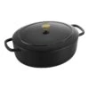 Ballarini Cocotte 37 Cm, Oval, Schwarz, Gusseisen